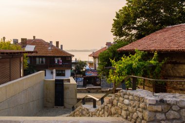 Güzel mimari Bulgaristan gün batımında