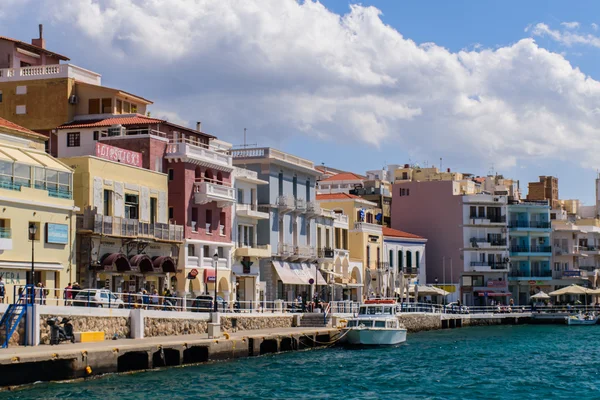 05.20.16. Agios Nicolas, Creta Hermosa vista de Agios Nicolas , — Foto de Stock