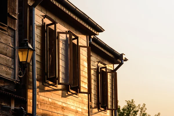 Bella architettura bulgaria al tramonto — Foto Stock