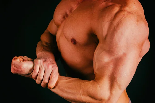 Parte muscular do corpo masculino — Fotografia de Stock