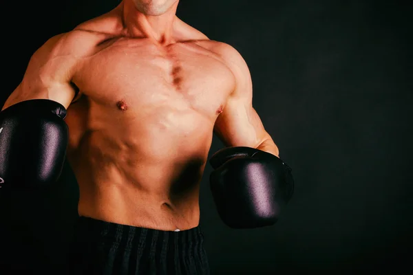 Parte del corpo maschile muscolare — Foto Stock