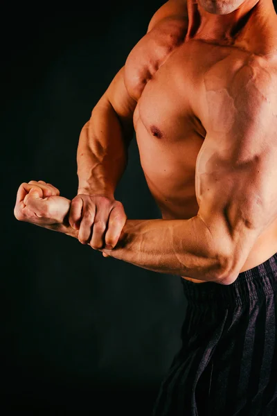 Parte muscular del cuerpo masculino — Foto de Stock