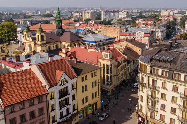 06.09.2016Ivano-Frankivsk, Ucrania. Vista de la ciudad vieja —  Fotos de Stock