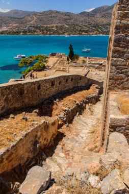 Spinalonga Adası. Şehrin görülmeye değer.