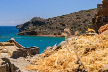 Spinalonga Adası. Şehrin görülmeye değer.