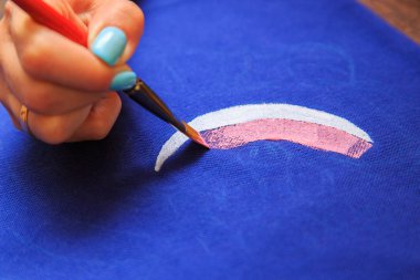 Çizim Tekstil üzerinde işlemek
