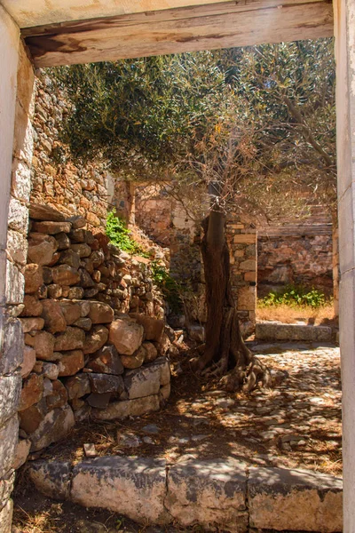Spinalonga Island. The city's attractions. — Stock Photo, Image