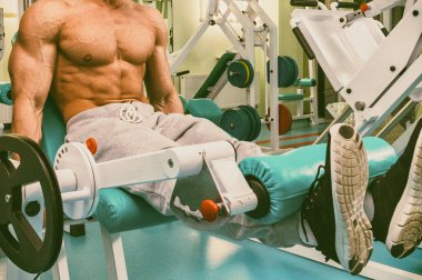 Güçlü bir adam bir fitness Club