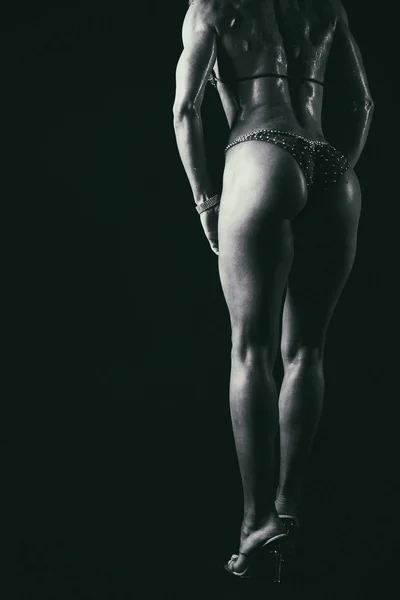 Beautiful athletic ass close-up — Stok fotoğraf