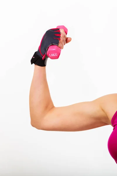 아름 다운 스포티 한 근육 질 여자 — 스톡 사진