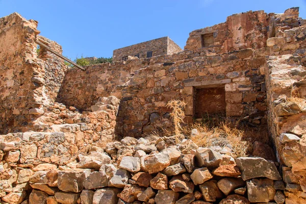 Les ruines de l'île grecque antique de Spinalonga — Photo