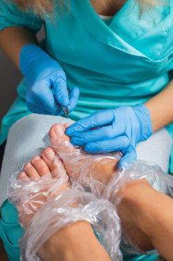 Pedikür spa salonda