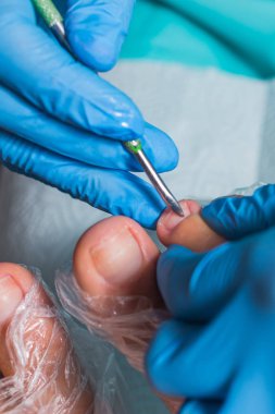 Pedikür spa salonda