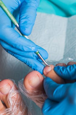 Pedikür spa salonda