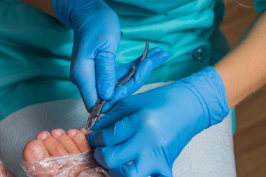 Pedikür spa salonda. Ayak Bakımı