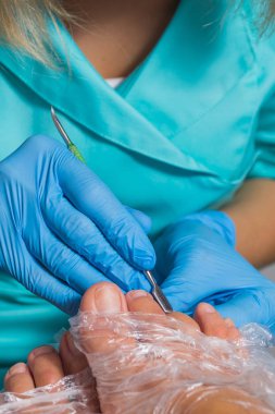 Pedikür spa salonda. Ayak Bakımı