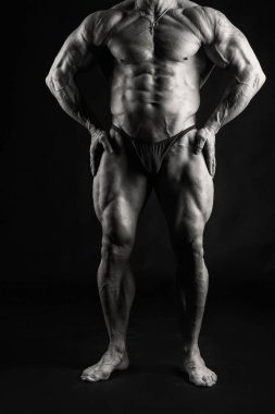 Güçlü bir adam silüeti