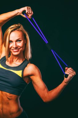 Güzel atletik kız beyaz yüzünden. Luxury fitness kız