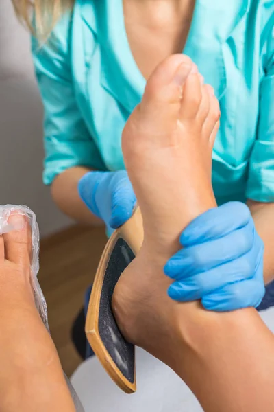 Photo on a pedicure process — Stock Photo, Image