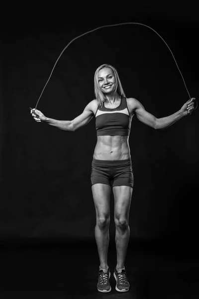 Fitness tjej i träningskläder — Stockfoto