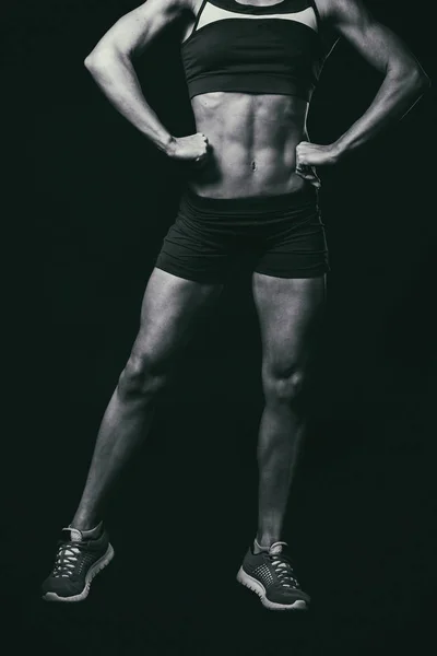 Fitness tjej i träningskläder — Stockfoto