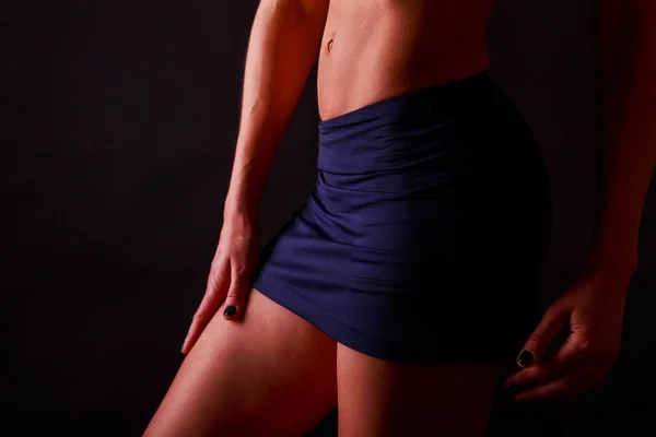 바디 아름 다운 체육 소녀 — 스톡 사진