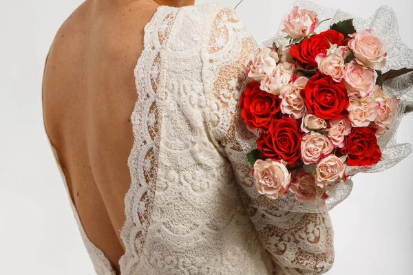 花束を持った花嫁 — ストック写真