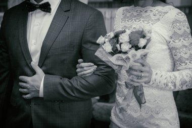 Düğün, yürüyüş, damat ve gelin