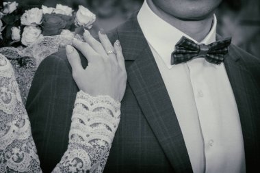Düğün, yürüyüş, damat ve gelin