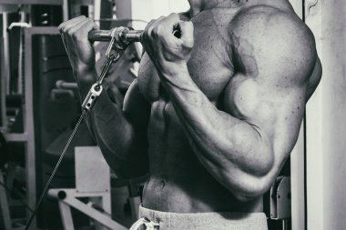 Spor salonunda vücut geliştirmeci