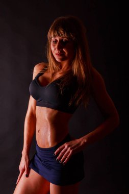 güzel kız fitness siyah