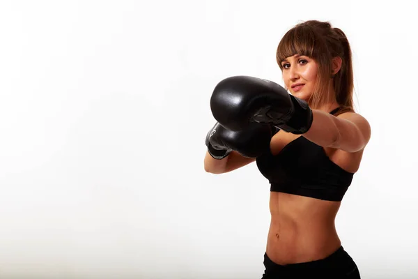 Beautiful athletic figure of a girl — Stock Photo, Image