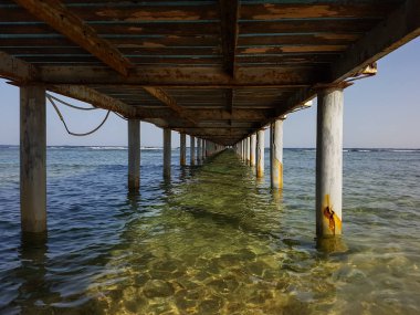 Güzel deniz iskelesi ile