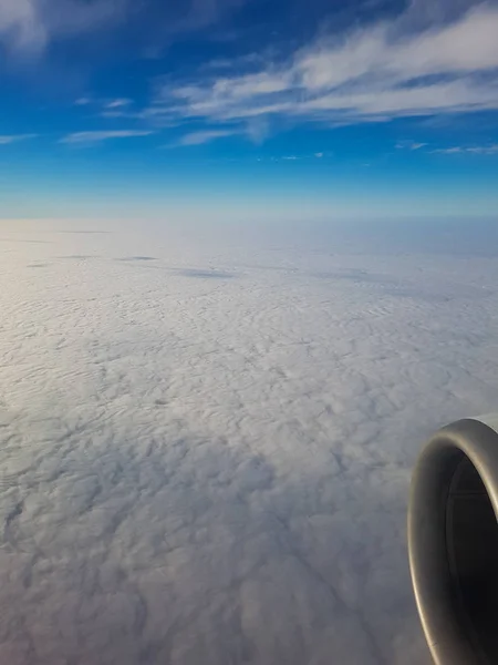 Небо з літака, красивий фон — стокове фото