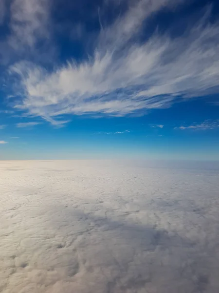 Céu do avião, belo fundo — Fotografia de Stock