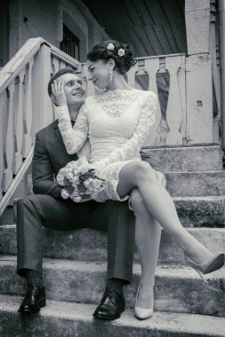 Düğün, yürüyüş, damat ve gelin