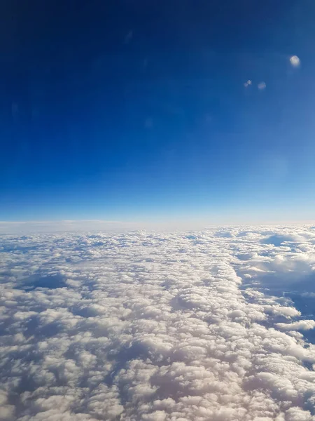 Céu do avião, belo fundo — Fotografia de Stock