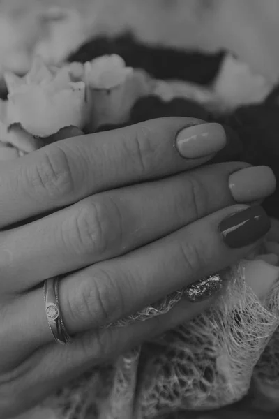 Wedding ceremony on a black and white photo. — Φωτογραφία Αρχείου