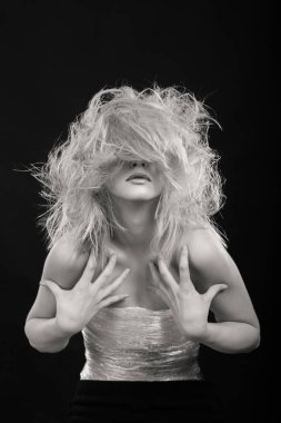 Güzellik sarışın moda fotoğraf