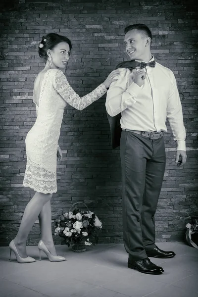 Foto su un matrimonio a tema — Foto Stock