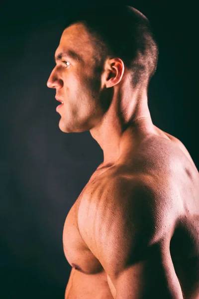 Contexte sur la musculation et le corps masculin — Photo