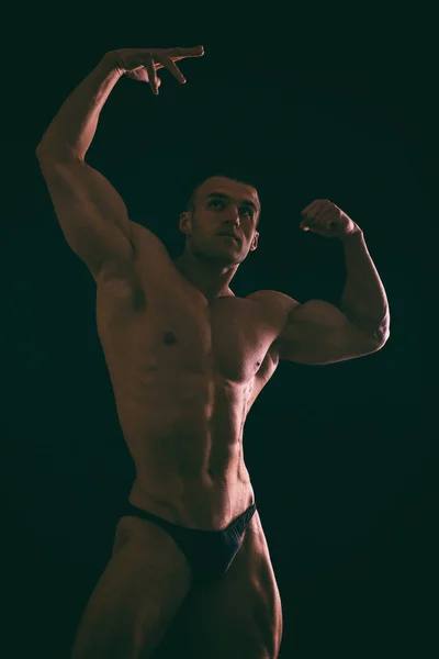 Hintergrund Bodybuilding und männlicher Körper — Stockfoto
