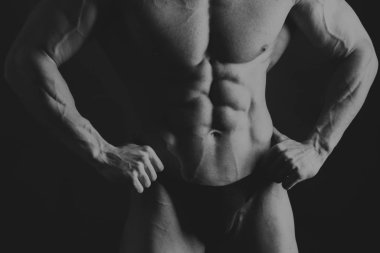 Vücut geliştirme ve erkek vücut arka plan