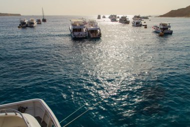 Güzel deniz liman gemi ile