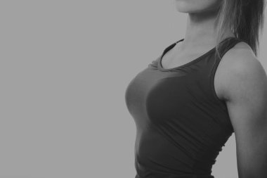 Bir kızın güzel atletik rakam