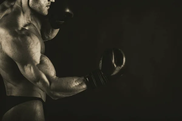 筋肉の男性の体の背景 — ストック写真