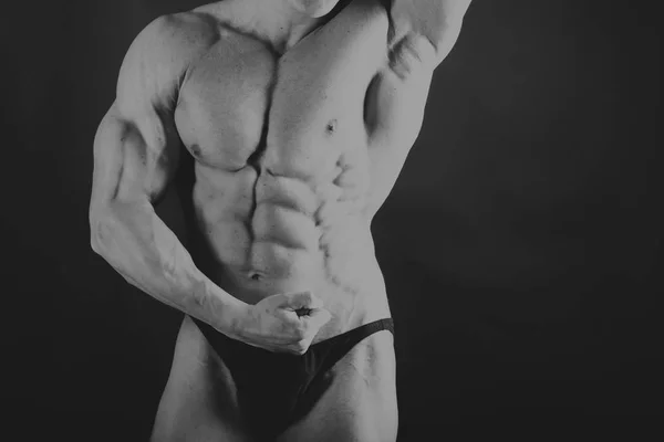 Achtergrondinformatie over bodybuilding en mannelijk lichaam — Stockfoto