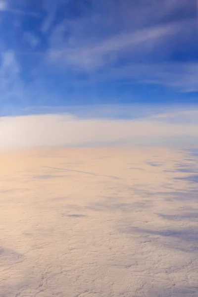 Vista do céu a partir de aeronaves — Fotografia de Stock