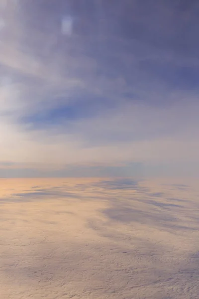 Vista do céu a partir de aeronaves — Fotografia de Stock