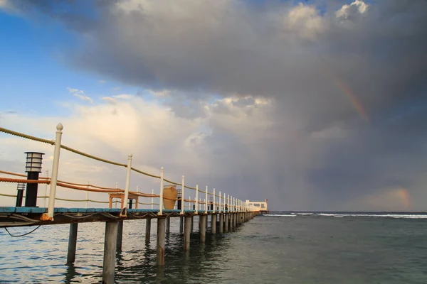 Langste pier op het strand — Stockfoto